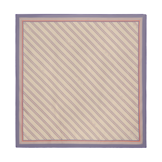 Silk scarf with a signature print