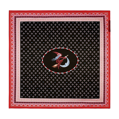 Silk scarf with a signature print