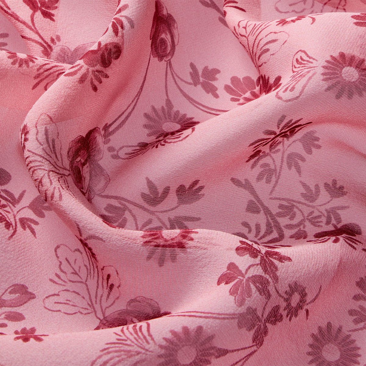 Silk scarf with a signature print