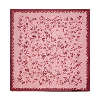 Silk scarf with a signature print