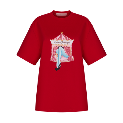 T-shirt with a signature print