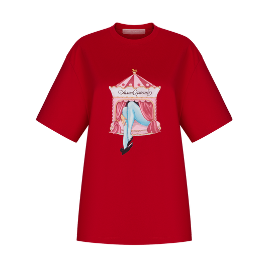 T-shirt with a signature print