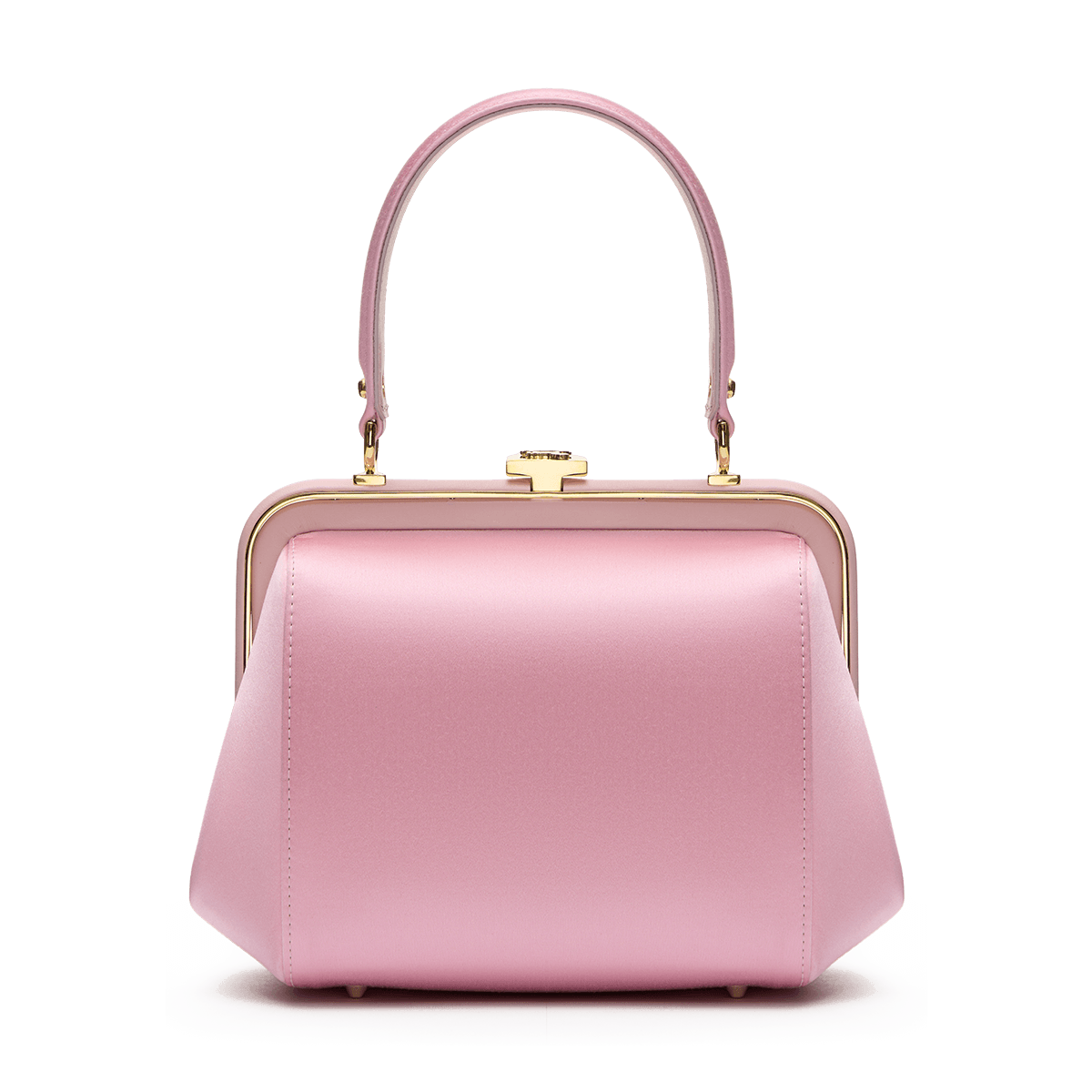 "Ira" satin and leather bag