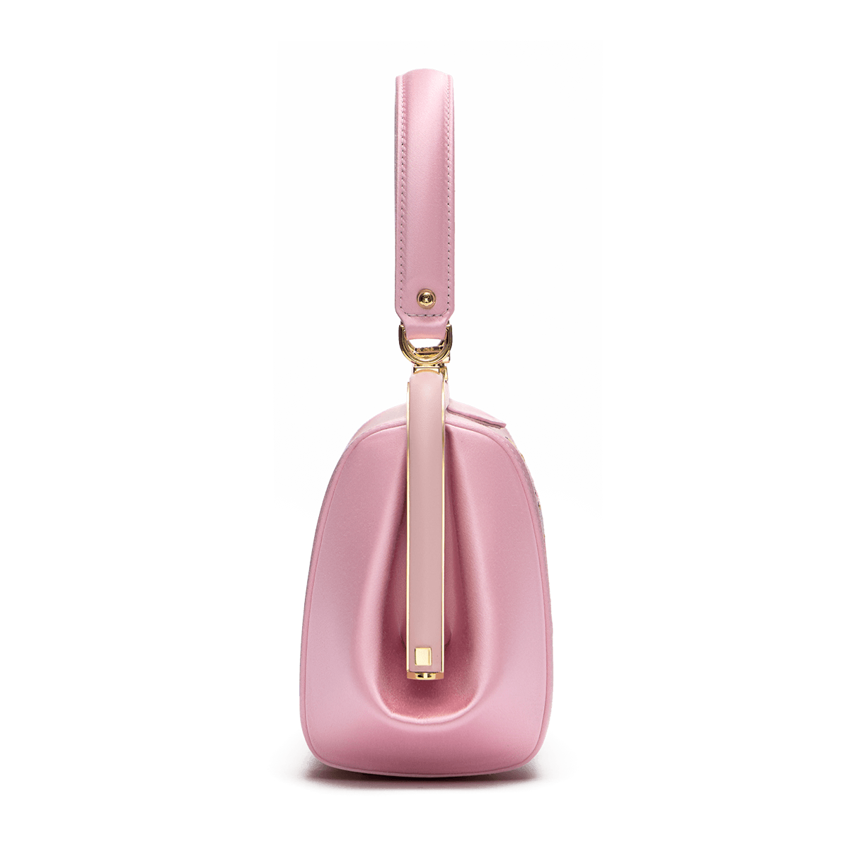 "Ira" satin and leather bag