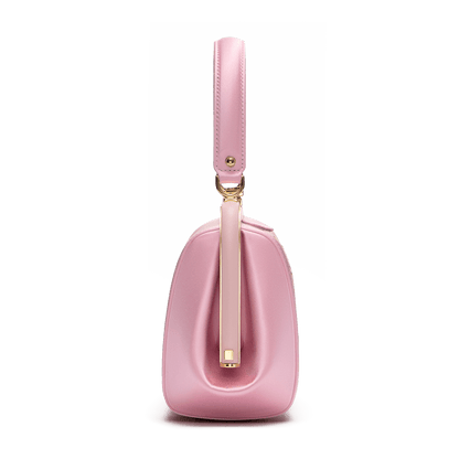 "Ira" satin and leather bag