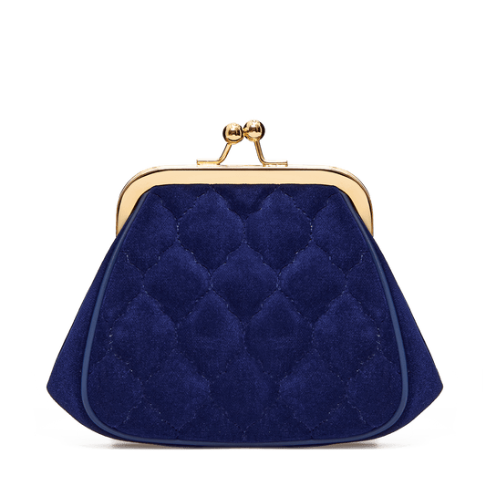 Silk velvet and leather mini bag