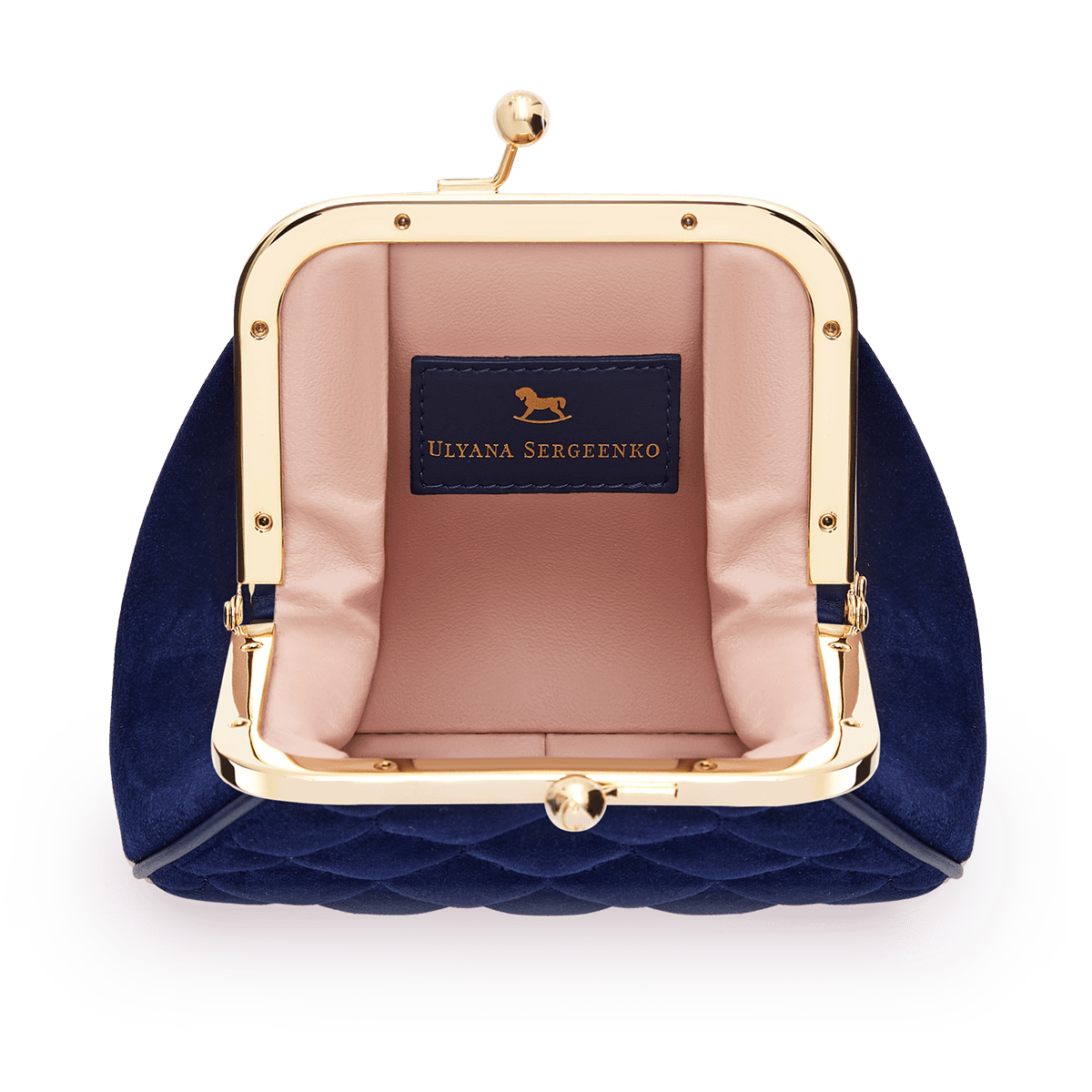 Silk velvet and leather mini bag