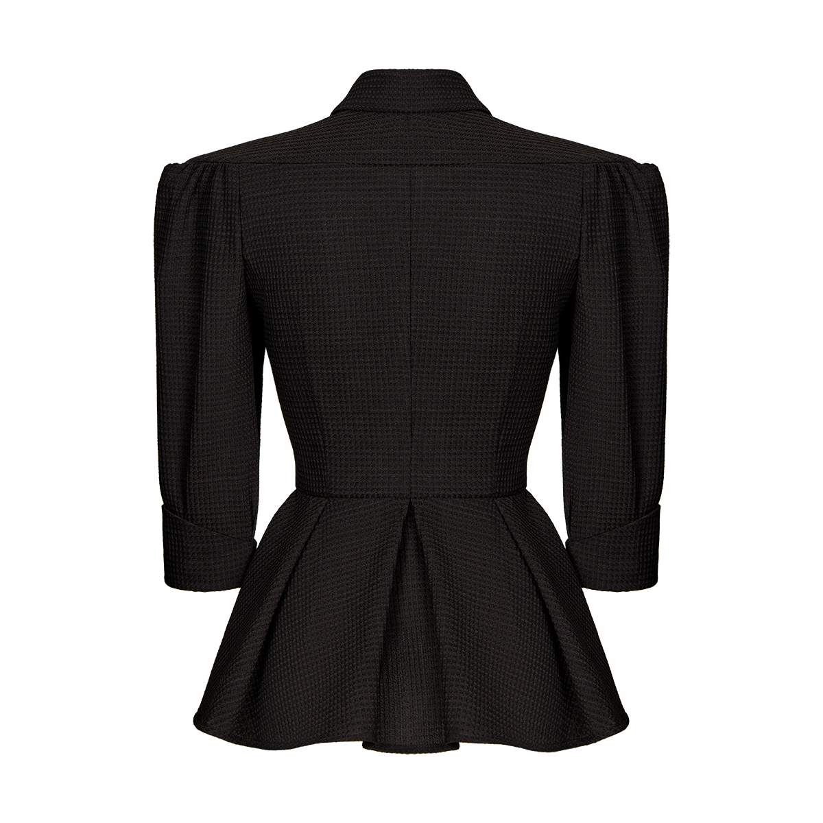 Wool peplum blouse