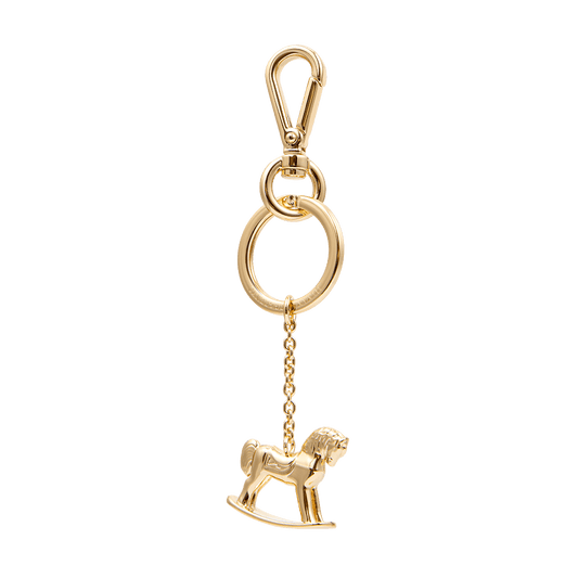 Keychain in Ulyana Sergeenko’s iconic rocking horse shape