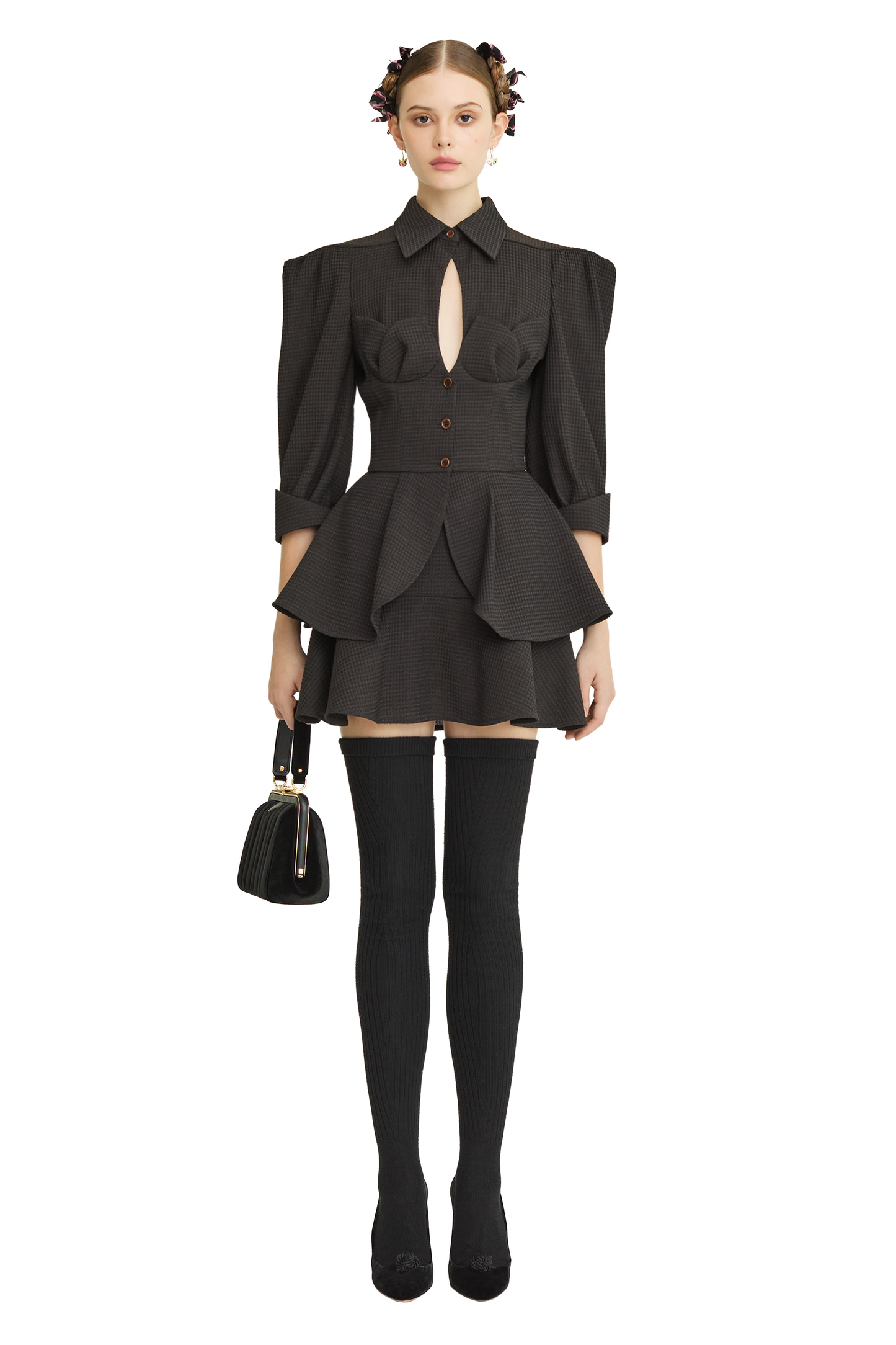 Mini skirt made of wool