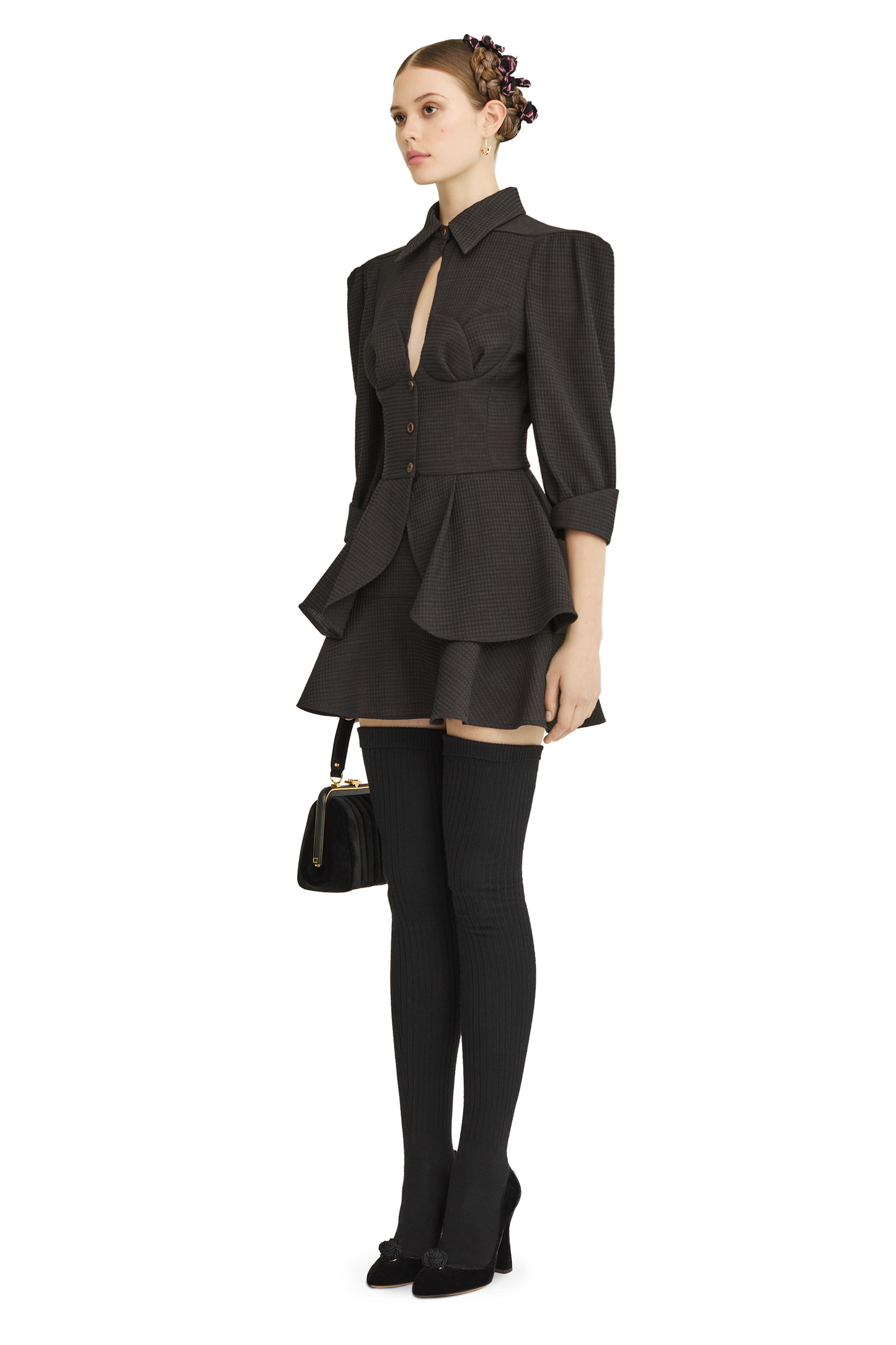 Mini skirt made of wool