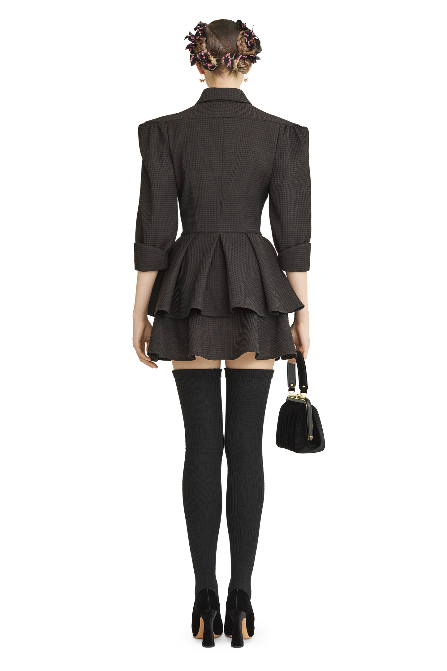 Mini skirt made of wool