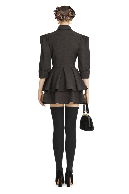 Mini skirt made of wool