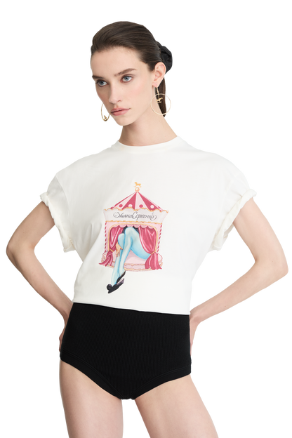 T-shirt with a signature print