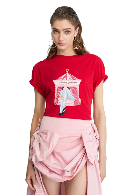T-shirt with a signature print