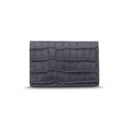 Leather cardholder with iconic rocking horse