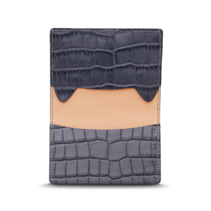 Leather cardholder with iconic rocking horse
